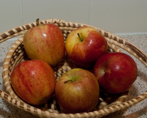 colorful apples