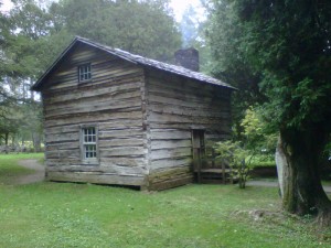 old fashioned cabin, Blue Ridge Parkway