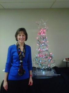 Cindy with Ice Sculpture