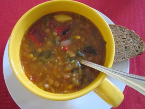Homemade lentil Soup