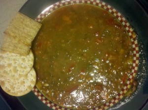 Lentil soup is so good that it works for lunch or dinner. These crackers make a healthy side crunch, too!