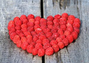 Raspberry heart